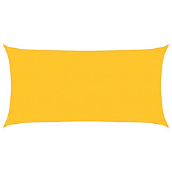 vidaXL Voile d'ombrage 160 g/m² Jaune 2,5x4,5 m PEHD