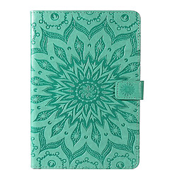 Etui en PU motif tournesol avec support vert pour votre Samsung Galaxy Tab A7 10.4 (2020)/T505/T500