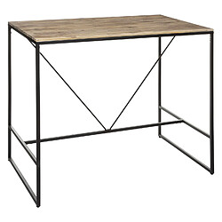 Atmosphera, Createur D'Interieur Table haute design industriel Edena - L. 115 x H. 98 cm - Noir