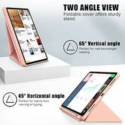 Etui en PU Tissu de couleur unie avec support origami or rose pour votre Apple iPad Pro 11 pouces (2021)/(2020)/(2018)/Air (2020)