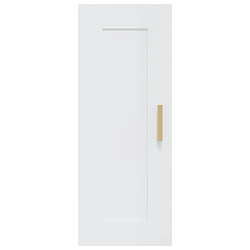 Acheter vidaXL Armoire murale Blanc brillant 35x34x90 cm Bois d'ingénierie