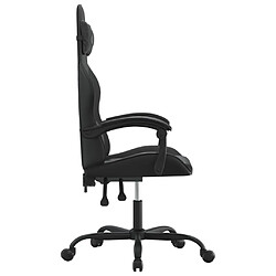 Avis vidaXL Chaise de jeu Noir Similicuir