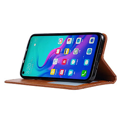 Wewoo Housse Coque Étui en cuir à rabat horizontal avec texture de peau pour Huawei nova 4avec cadre photo et supportemplacements cartes et porte-monnaie Rouge pas cher