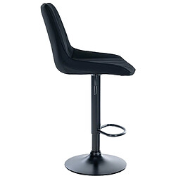 Acheter Non Tabouret de bar Toni simili cuir noir