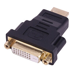 Avis Wewoo Adaptateur or Connecteur plaqué HDMI 19 broches mâle vers DVI 24 + 1 broche femelle