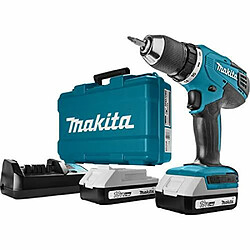 Avis Makita HP 457 DWE RYJ 18 V Li-Ion Perceuse visseuse à percussion sans fil en Coffret + 2x Batteries 1,5 Ah + Chargeur