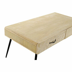 Table Basse DKD Home Decor Noir Multicouleur Cuivre Naturel Métal Bois de paulownia Bois MDF 100 x 52 x 42,5 cm 100 x 52 x 72 cm