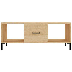 Maison Chic Table basse,Table Console Table d'appoint, Table pour salon chêne sonoma 102x50x40 cm bois d'ingénierie -MN57834 pas cher