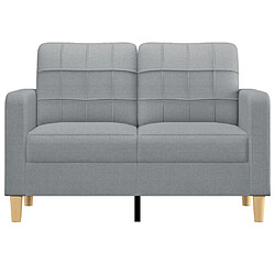 Avis Maison Chic Canapé à 2 places,Sofa de Salon,Canapé droit Gris clair 120 cm Tissu -GKD897289