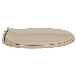 Acheter Helloshop26 Siège de toilette à fermeture en douceur Beige Ovale 02_0002922