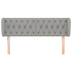 Avis Maison Chic Tête de lit scandinave avec oreilles,meuble de chambre Gris clair 147x23x78/88 cm Tissu -MN43557