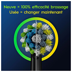 Acheter Oral-B Pro Cross Action Noire - 8 Brossettes