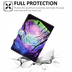 Etui en PU ligne de couture avec support et porte-cartes cerf pour votre Apple iPad mini (2021)