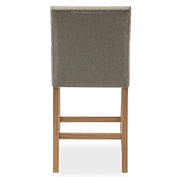 Avis NC Lot de 2 chaises de bar en bois Gaya tissu Beige - H65cm