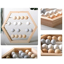 Acheter Wewoo Abacus En Bois Naturel Perles Artisanat Bébé Apprentissage Éducatif Jouets Éducatifs Décor De Chambre De Macaron