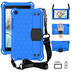 Wewoo Housse Coque Pour Galaxy Tab A8.0 T290 / T295 ?2019? Conception en nid d'abeille EVA + PC de protection plate anti-chute à quatre coins avec sangles bleu + noir