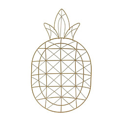 Avis The Home Deco Factory Corbeille filaire ananas doré.