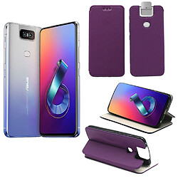 Xeptio Asus Zenfone 6 ZS630KL Etui coque violet pochette Slim