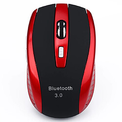 Wewoo Souris sans fil HXSJ A902 2400DPI optique réglable Bluetooth 3.0 à quatre vitesses rouge