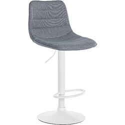 Non Tabouret de bar Lex tissu blanc