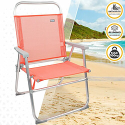 Avis Chaise Pliante Aktive Flamingo Corail 48 x 88 x 50 cm (4 Unités)