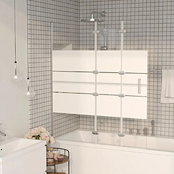 vidaXL Cabine de douche pliable ESG 120x140 cm Blanc