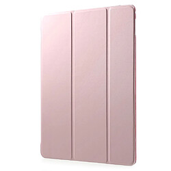 Etui en PU trois volets or rose pour votre Apple iPad Air 2