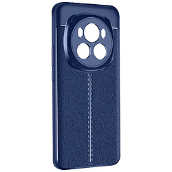 Avizar Coque pour Honor Magic 6 Pro 5G Silicone Gel Texture Cuir Bleu Bleu