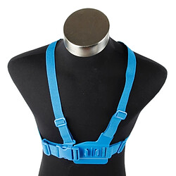 Wewoo Bleu pour GoPro Hero 4 / 3+ / 3/2/1 Ceinture de poitrine