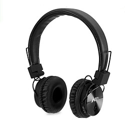 GUPBOO Casque Bluetooth sans fil NIA X3, casque réglable pliable avec micro et prêt pour carte TF, radio FM