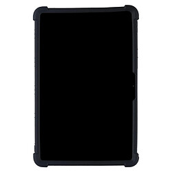 Coque en silicone airbags aux quatre coins avec béquille pliable noir pour votre Huawei MatePad Pro 12.6 (2021)