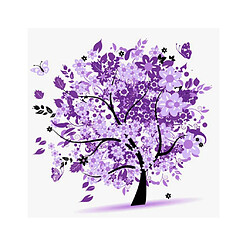 Avis bricolage 5d fleur arbre diamant peinture broderie point de croix kits violet