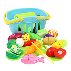 Avis 20pc Fruits Et Légumes Simulés Pour Enfants Cuisine Pretend Play Set Bleu