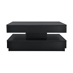 Avis Table Basse avec Plateau Tournant Florenz Noir [en.casa]