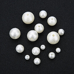 100pcs Perles d'Imitation pour Bricolage Fabrication de Bijoux de Breloque Ornement de Coiffure de Vêtement Mariage Noël