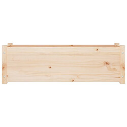 Avis vidaXL Jardinières 2 pcs 100x31x31 cm Bois de pin massif