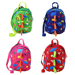 Justgreenbox Sacs d'école pour enfants Sac à dos de voyage dinosaure mignon en nylon