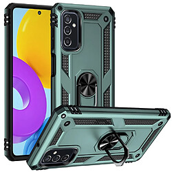 Coque en TPU anti-rayures avec béquille vert noirâtre pour votre Samsung Galaxy M52 5G