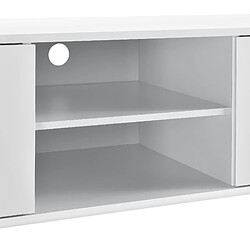 Helloshop26 Meuble TV buffets bas téléviseur armoire MDF 120 cm blanc 03_0002867 pas cher