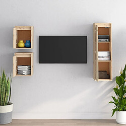 Avis Maison Chic Meubles TV 3 pcs pour salon Bois massif de pin -MN56044