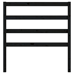 Acheter Maison Chic Tête de lit scandinave pour lit adulte,Meuble de chambre Noir 106x4x100 cm Bois massif de pin -MN48211