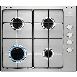 Electrolux EGS6404SX Acier inoxydable Intégré (placement) 60 cm Gaz 4 zone(s)