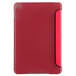 Avis Wewoo Housse Étui Coque Etui en cuir de couleur unie avec support pour iPad Mini 2019 rouge