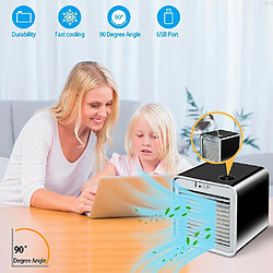 Universal Mini climatiseur portable, humidificateur, refroidisseur d'air, purification de l'espace, grand ventilateur d'air pour le bureau de la maison. pas cher