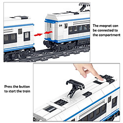 Acheter Universal Urban High-Speed Electric Train Brick Set Railway Building Building Booth Model Children Toy Toy Enfants Gift | Bloc