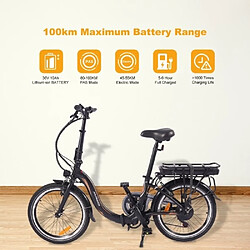 Acheter Vélo électrique FAFREES 20F054 Pliable 36V 250W Moteur Vitesse maximale 25km/h Noir