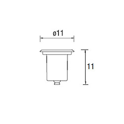 Avis Leds C4 Encastrable de jardin Aqua Verre Brillant 1 ampoule 11cm