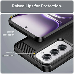 Avis Htdmobiles Coque pour Oppo Reno 12 Pro 5G - housse etui silicone gel carbone + verre trempe - NOIR