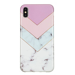 Wewoo Coque Fashion Étui de protection en TPU pour iPhone XS Max couture tricolore