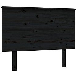 vidaXL Tête de lit Noir 104x6x82,5 cm Bois massif de pin